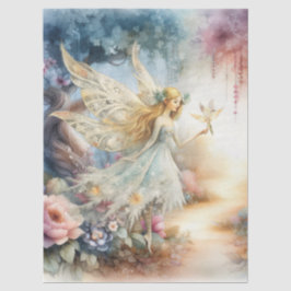 Papel De Seda Decoupage de Fada Celestial Etérea Enfeitiçada