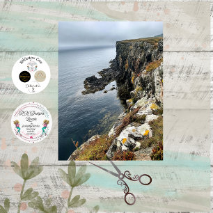 Papel De Seda Decoupage de Falésia Costeira na Irlanda