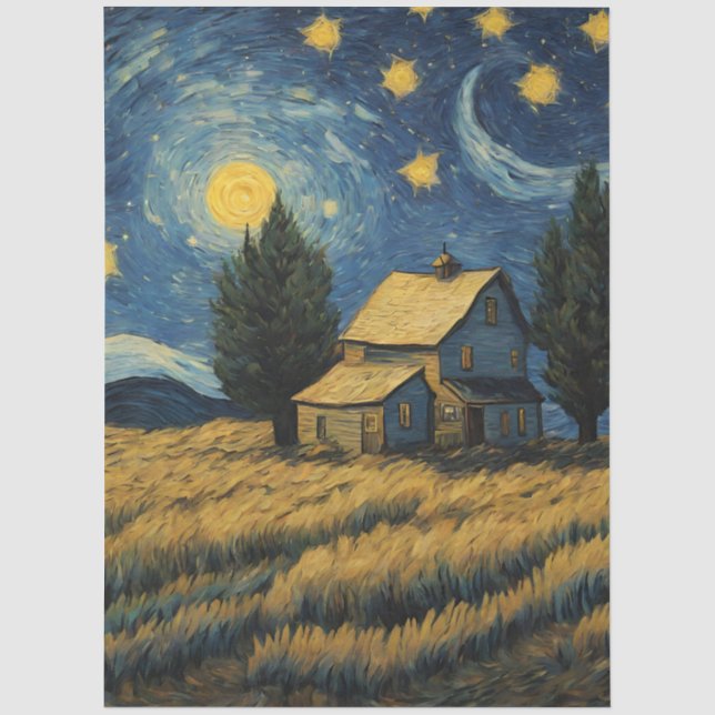 Papel De Seda Decoupage de Fazenda Rústica (Frente )