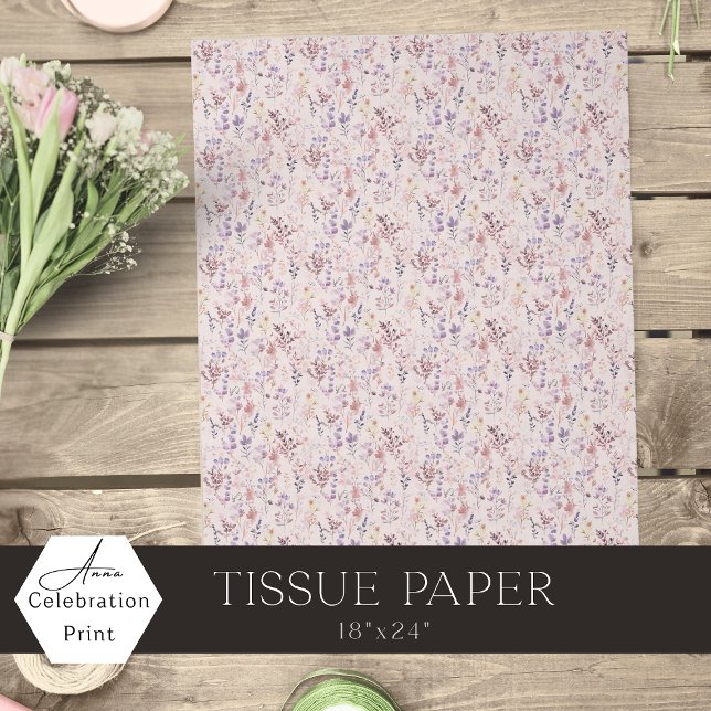 Papel De Seda Decoupage de Flor de Água Rosa-Pêssego (Criador carregado)