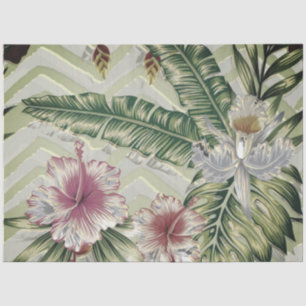 Papel De Seda Decoupage de Florais Tropicais