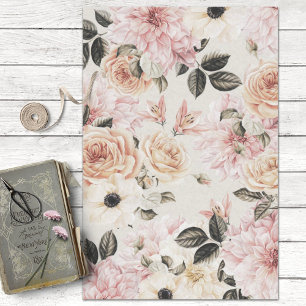 Papel De Seda Decoupage de Flores de casamento vintage