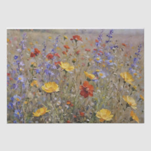 Papel De Seda Decoupage de Flores Selvagens de Montanha
