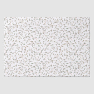 Papel De Seda Decoupage de Folhas Botânicas Boho Vintage