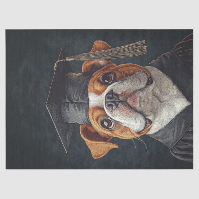 Papel De Seda Decoupage de Formando Buldogue (Frente )