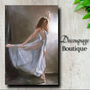 Papel De Seda Decoupage de Foto Graça Sedosa Azul