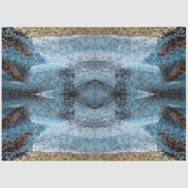 Papel De Seda Decoupage de Fundo do Mosaico do Deserto do Sudoes (Frente )