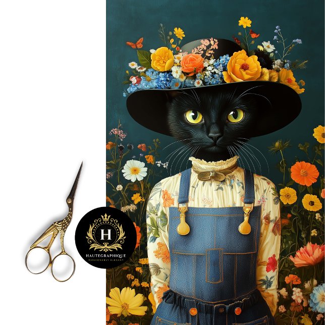 Papel De Seda Decoupage de Gato de Casa de Campo Rústica (Criador carregado)