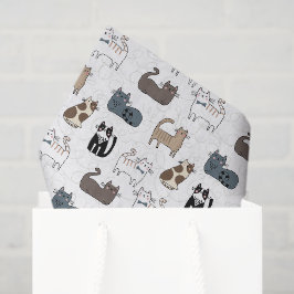 Papel de seda decoupage de gato, gatinho