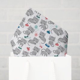 Papel de seda decoupage de gato, gatinho