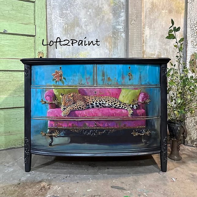 Papel De Seda Decoupage de Gato Leopardo (Criador carregado)