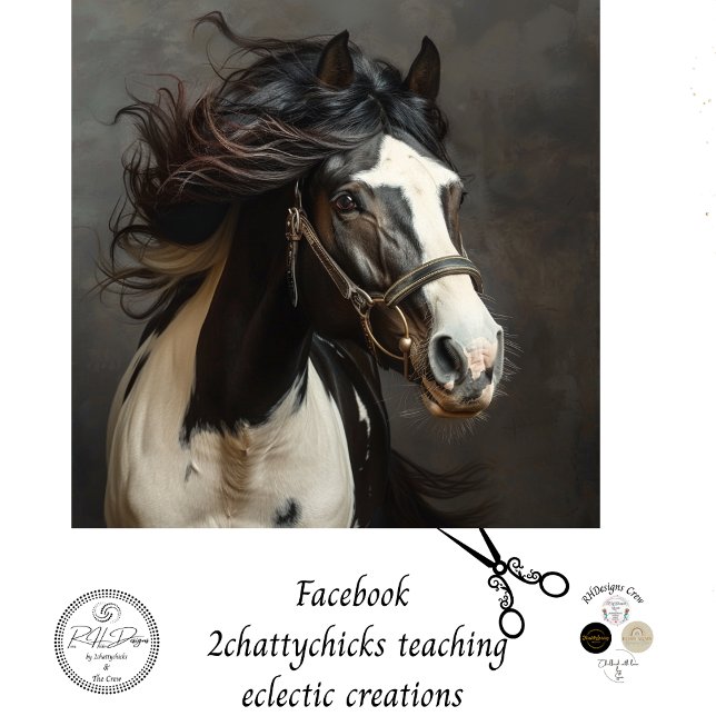 Papel De Seda Decoupage de Grace Soberana do Cavalo Majestoso (Criador carregado)