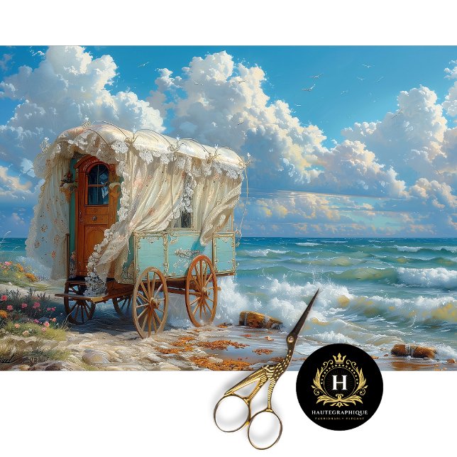 Papel De Seda Decoupage de Gypsy Caravan (Criador carregado)