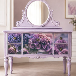 Papel De Seda Decoupage de Hortênsia Roxa Ameixa Vintage