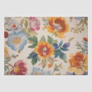 Papel De Seda Decoupage de Impressão de Flor Italiana /