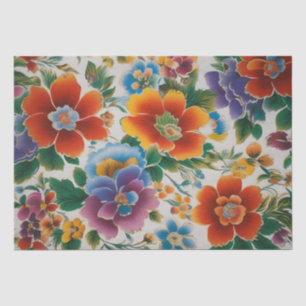 Papel De Seda Decoupage de Impressão de Flor Italiana /