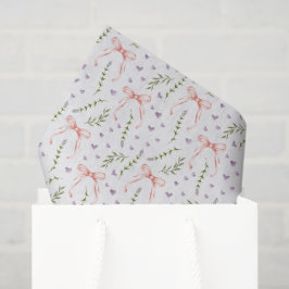 Papel De Seda Decoupage de Laços Rosa