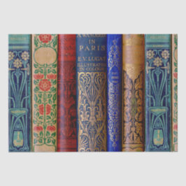 Papel De Seda Decoupage de Lindas Espinhagens de Livros (Paris)