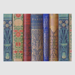 Papel De Seda Decoupage de Lindas Espinhagens de Livros (Paris)