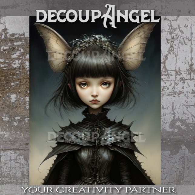 Papel De Seda Decoupage de Maiden da Borboleta Unar (Criador carregado)