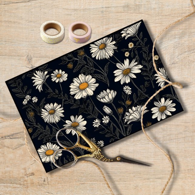 Papel De Seda Decoupage de margarida de margarida de margarida d (Criador carregado)