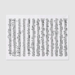 Papel De Seda Decoupage de Música da Folha de Vintage Violin