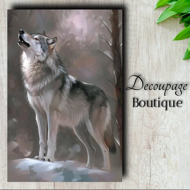 Papel De Seda Decoupage de Música Inverno (Winter Song Decoupage Tissue Paper)