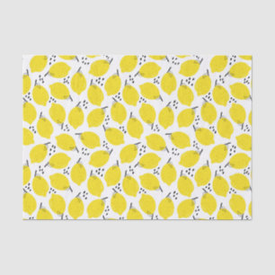 Papel De Seda Decoupage de Padrão de Fruta Limon abstrato