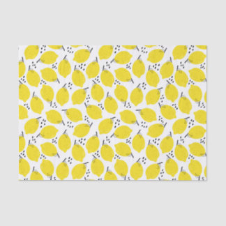 Papel De Seda Decoupage de Padrão de Fruta Limon abstrato