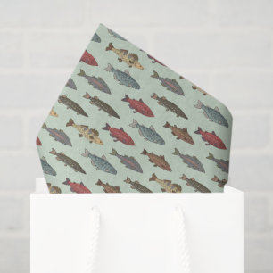 Papel De Seda Decoupage de Peixes