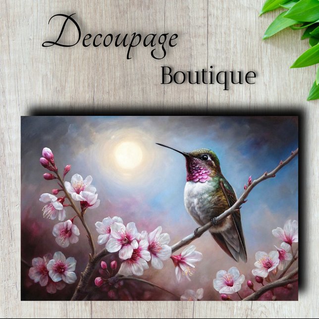Papel De Seda Decoupage de primavera (Spring's Nectar Dance Decoupage Tissue Paper)