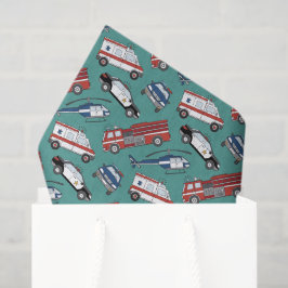 Papel De Seda Decoupage de Primeiro Respondente