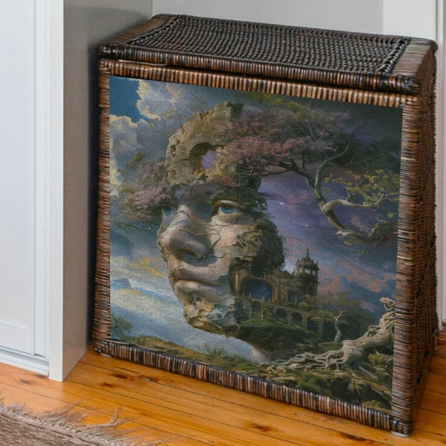 Papel De Seda Decoupage de Rosto na Falésia (Criador carregado)