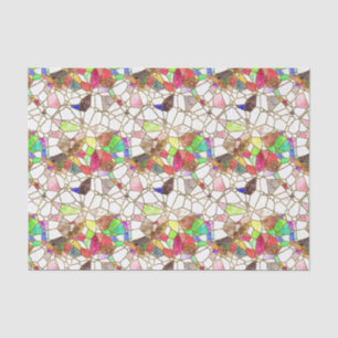 Papel De Seda Decoupage de Seções de Vidro Pequenas Manchas