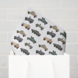 Papel De Seda Decoupage de Tanques Militares