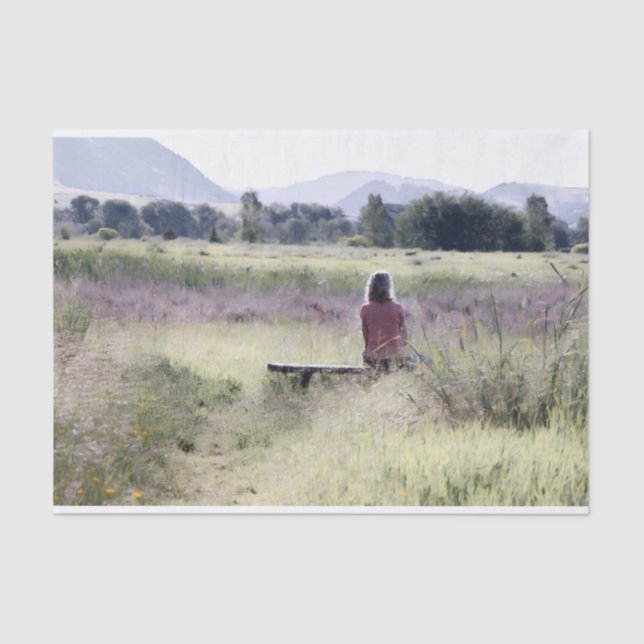 Papel De Seda Decoupage de Tempo Único (Frente )