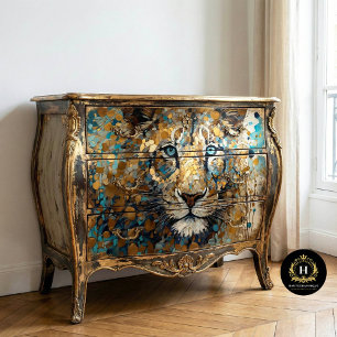 Papel De Seda Decoupage de Tigre Vintage