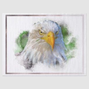 Papel De Seda Decoupage de Trabalho de arte de Águia-Balda