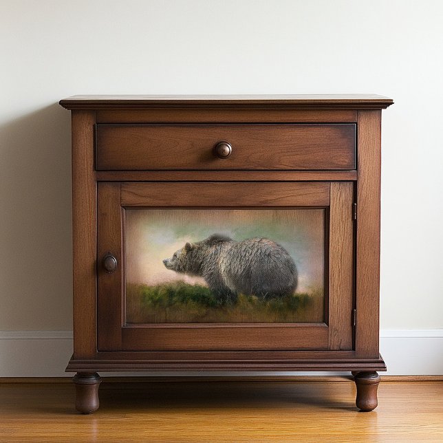 Papel De Seda Decoupage de Vida Selvagem do Urso Grizzly (Criador carregado)