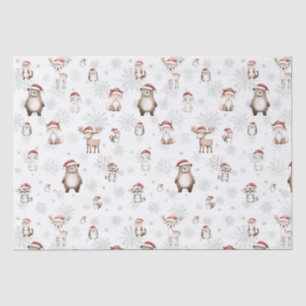 Papel De Seda Decoupage de Wonderland de inverno de Animais da F
