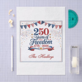 Papel De Seda Decoupage do 250º Aniversário da América