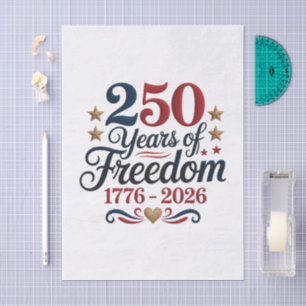 Papel De Seda Decoupage do 250º Aniversário da América