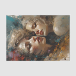 Papel De Seda Decoupage do Amor Lésbico Verdadeiro