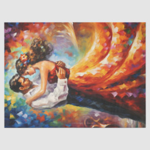 Papel De Seda Decoupage do Casal Embrace passivo