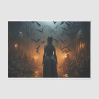 Papel De Seda Decoupage do Cavalo do Pesadelo Gótico