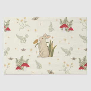 Papel De Seda Decoupage do Cerrado Botânico de Cottagecore