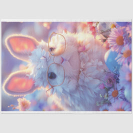 Papel De Seda Decoupage do Coelhinho de Ovos de Páscoa