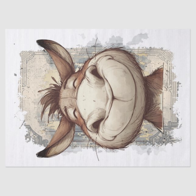 Papel De Seda Decoupage do Donkey (Frente )