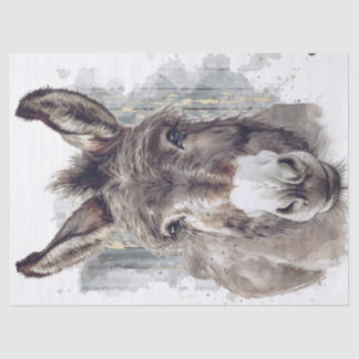 Papel De Seda Decoupage do Donkey