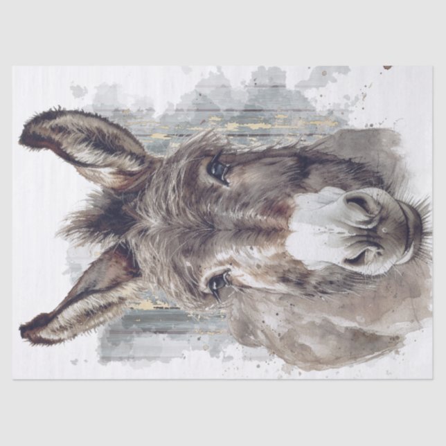 Papel De Seda Decoupage do Donkey (Frente )